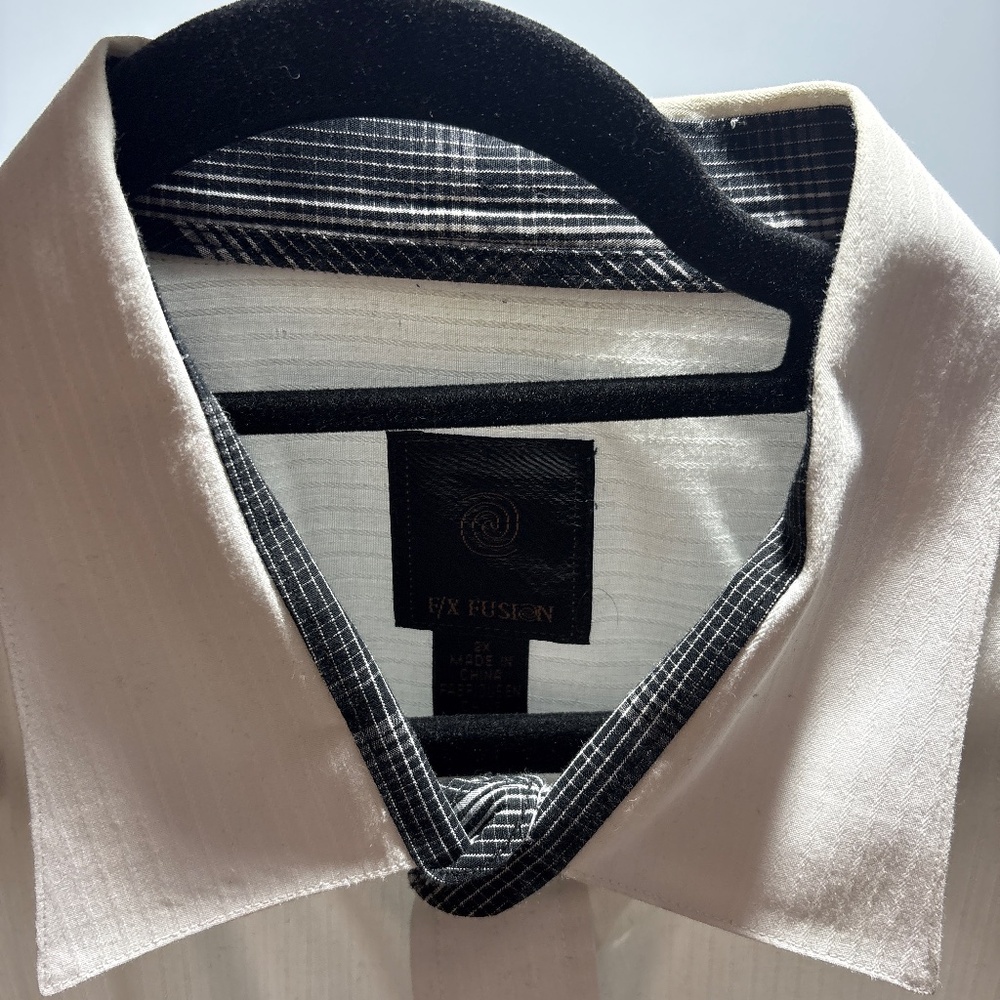 White FX Fusion Button down - Picture 2 of 4